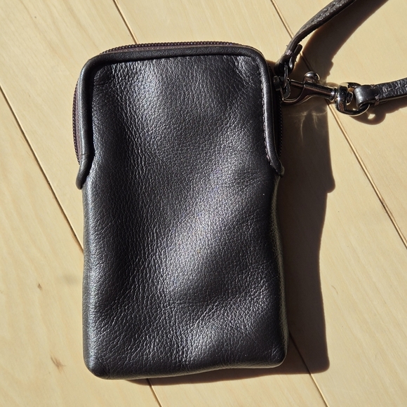 Coach Card Phone Wristlet Leather - Picture 2 of 4